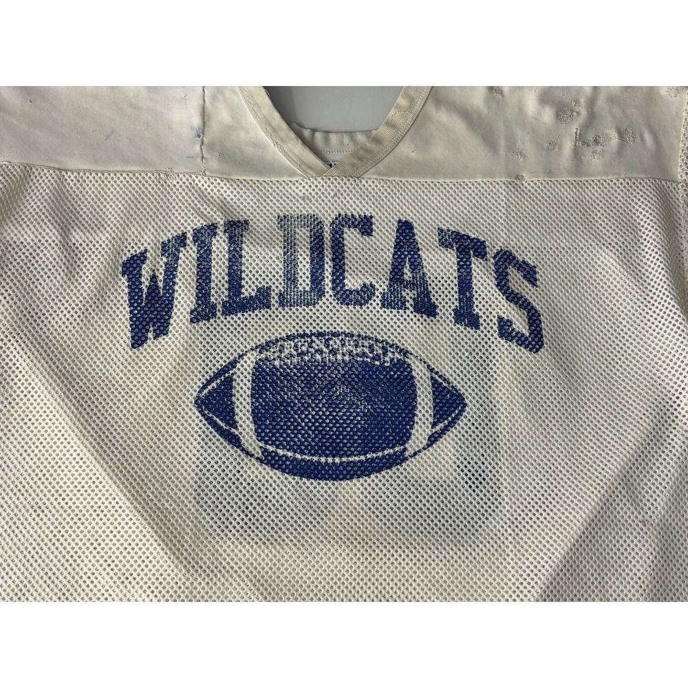 Russell Athletic Football Jersey Wildcats High School Vintage White Y2K XXXL #83